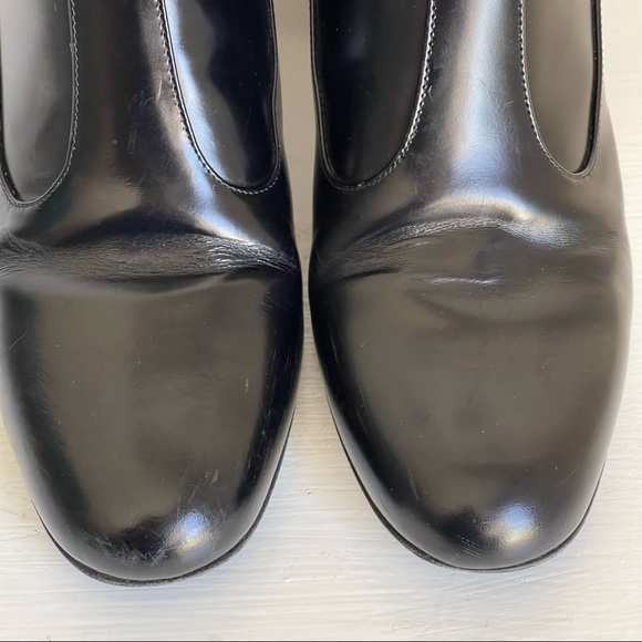 Saint Laurent Stud-Heel Leather Ankle Boot In Black Size 38 - Picture 15 of 16